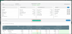 construction client payment application approval and editing