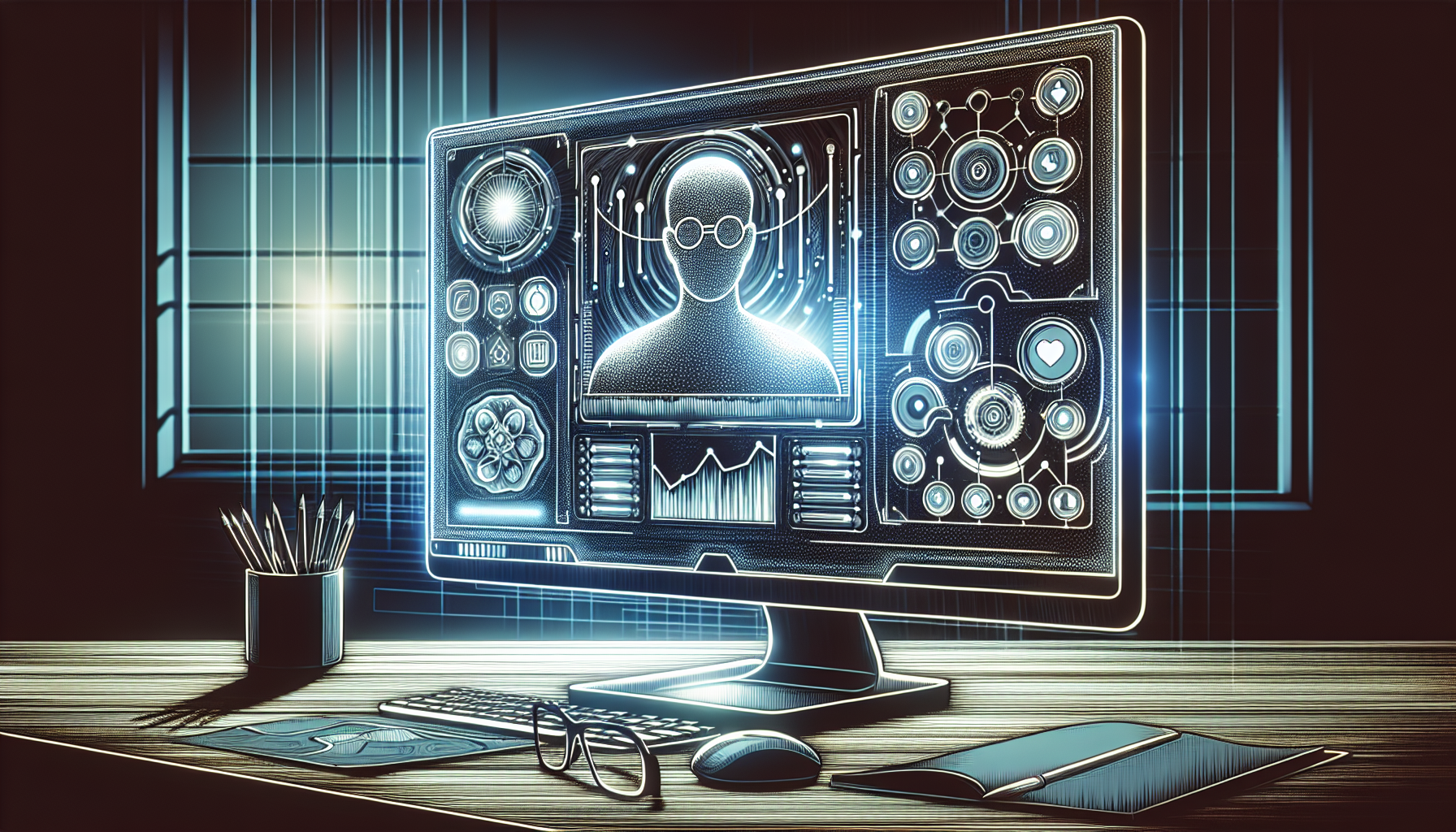 Illustration of a digital template streamlining progress reporting