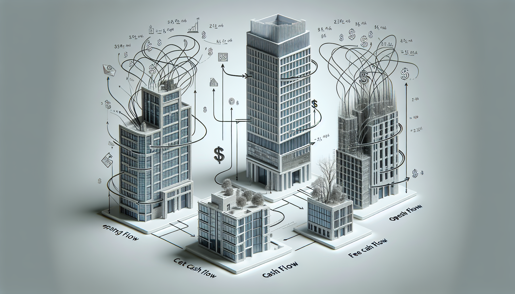 Visual representation of cash flow formulas